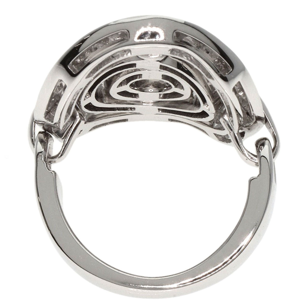 BVLGARI   Ring Astrale Cerki Diamond K18 White Gold Ladies