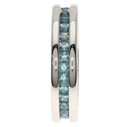 BVLGARI   Ring B.zero1 1 band XS Blue Topaz #49 K18 White Gold Ladies