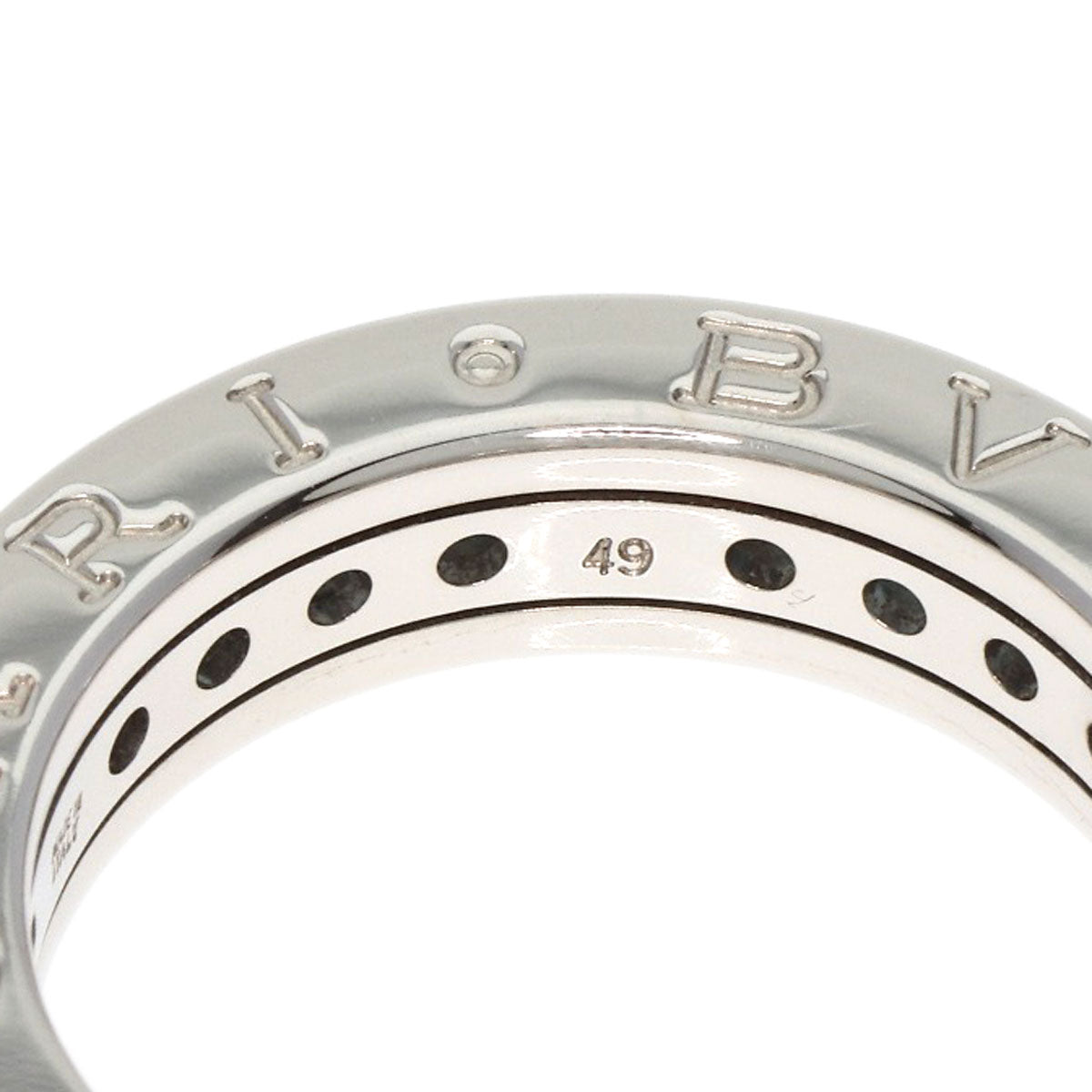 BVLGARI   Ring B.zero1 1 band XS Blue Topaz #49 K18 White Gold Ladies