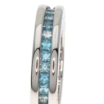 BVLGARI   Ring B.zero1 1 band XS Blue Topaz #49 K18 White Gold Ladies