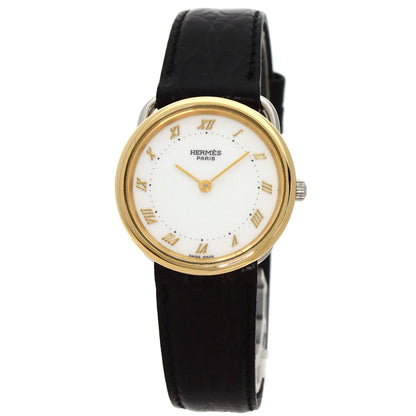 HERMES Arceau Watches  Stainless Steel/Leather Ladies