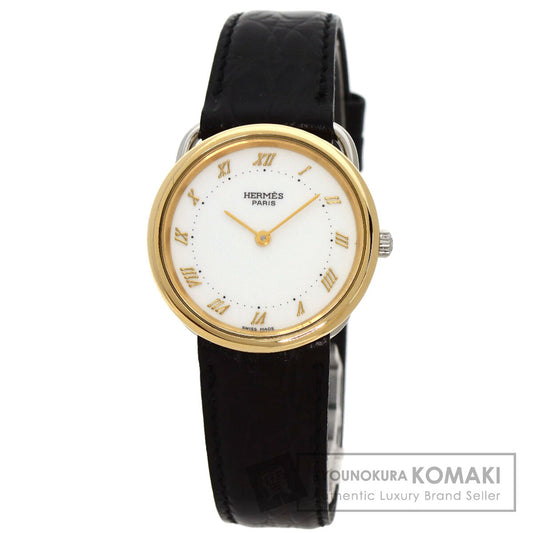 HERMES Arceau Watches  Stainless Steel/Leather Ladies