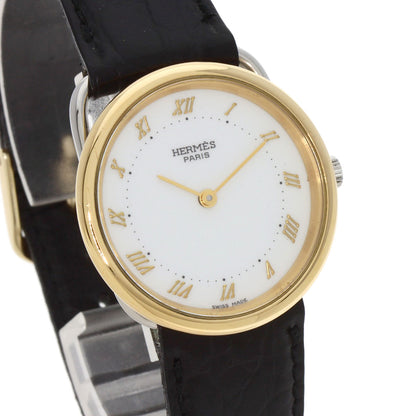 HERMES Arceau Watches  Stainless Steel/Leather Ladies