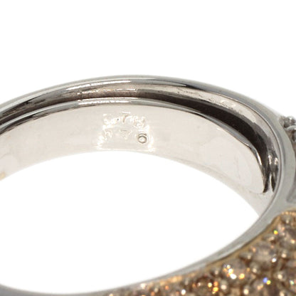 Ponte Vecchio Heart Diamond Ring K18 White Gold Ladies [Used]