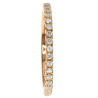 Chaumet Eternal de Chaumet Pave Diamond #48 Ring K18 Pink Gold Ladies [Used]