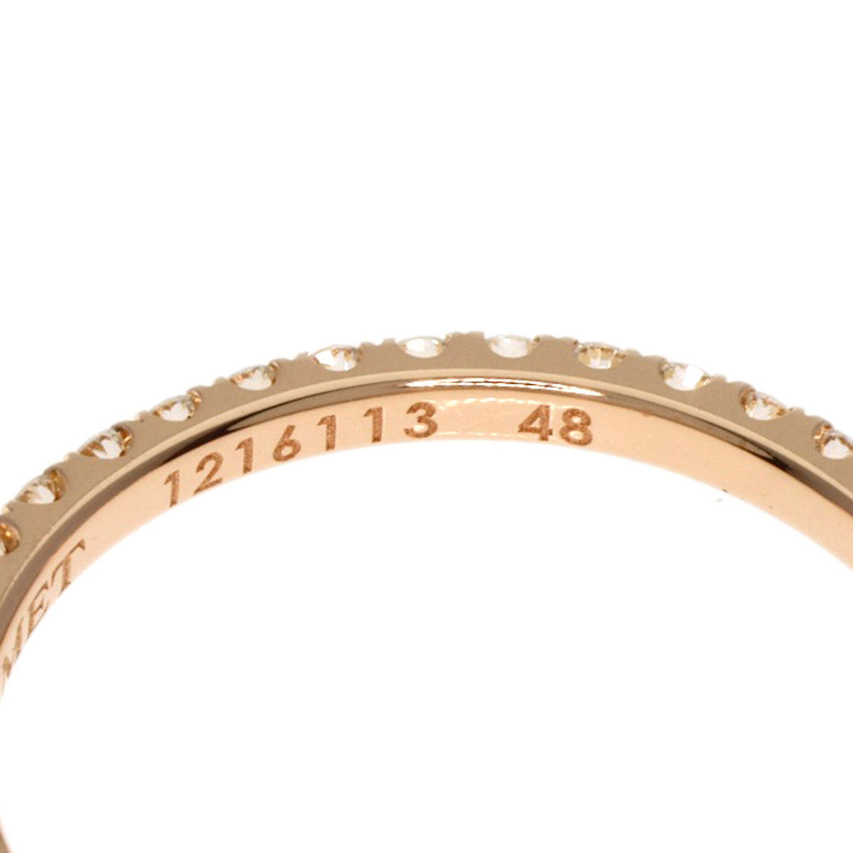 Chaumet Eternal de Chaumet Pave Diamond #48 Ring K18 Pink Gold Ladies [Used]