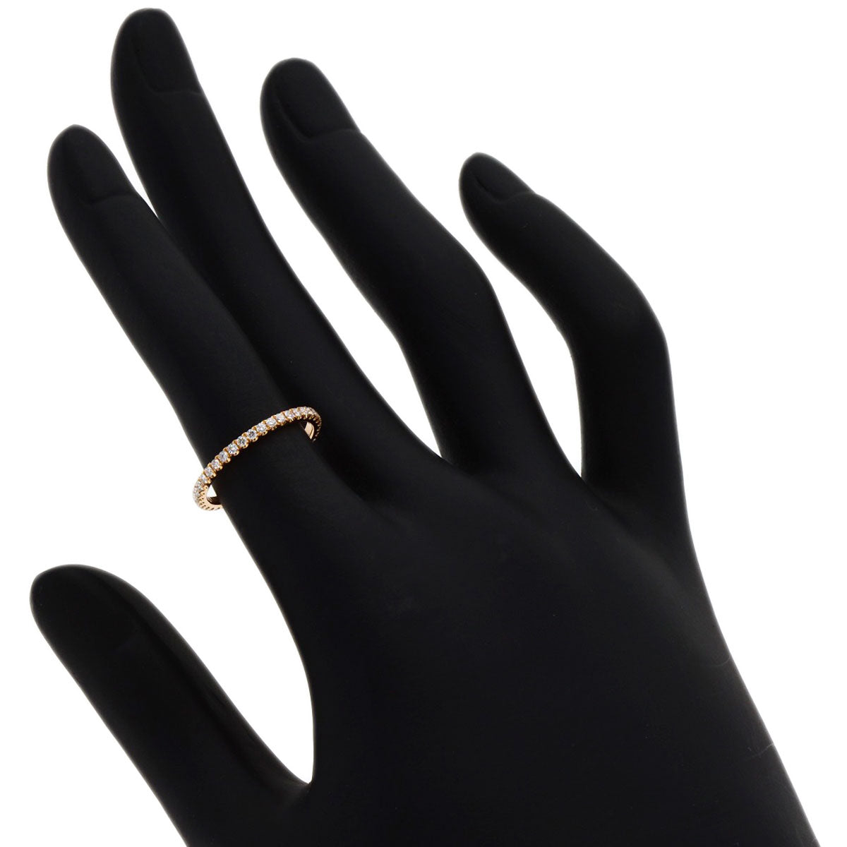 Chaumet Eternal de Chaumet Pave Diamond #48 Ring K18 Pink Gold Ladies [Used]