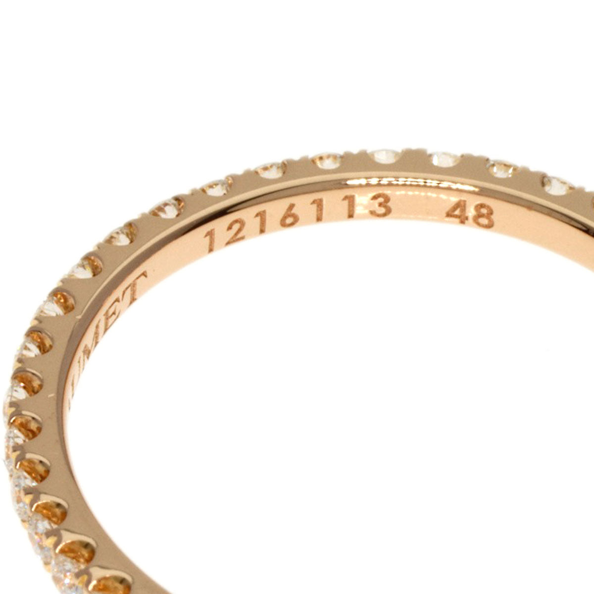 Chaumet Eternal de Chaumet Pave Diamond #48 Ring K18 Pink Gold Ladies [Used]