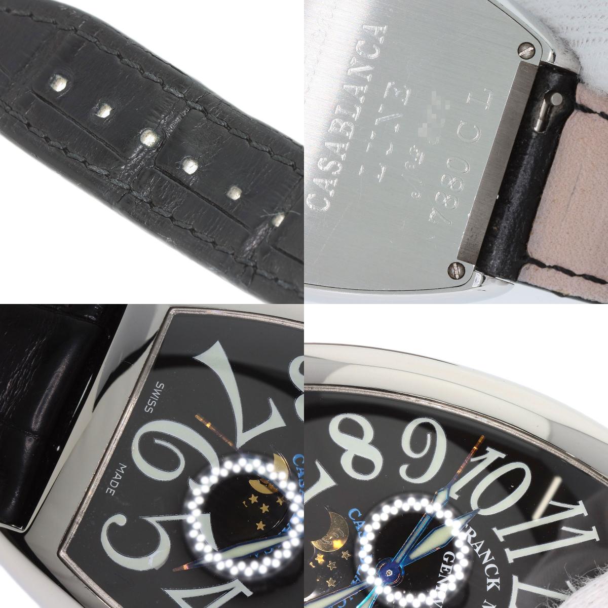 FRANCK MULLER Casablanca Luna Watches 7880CL Stainless Steel/Leather mens