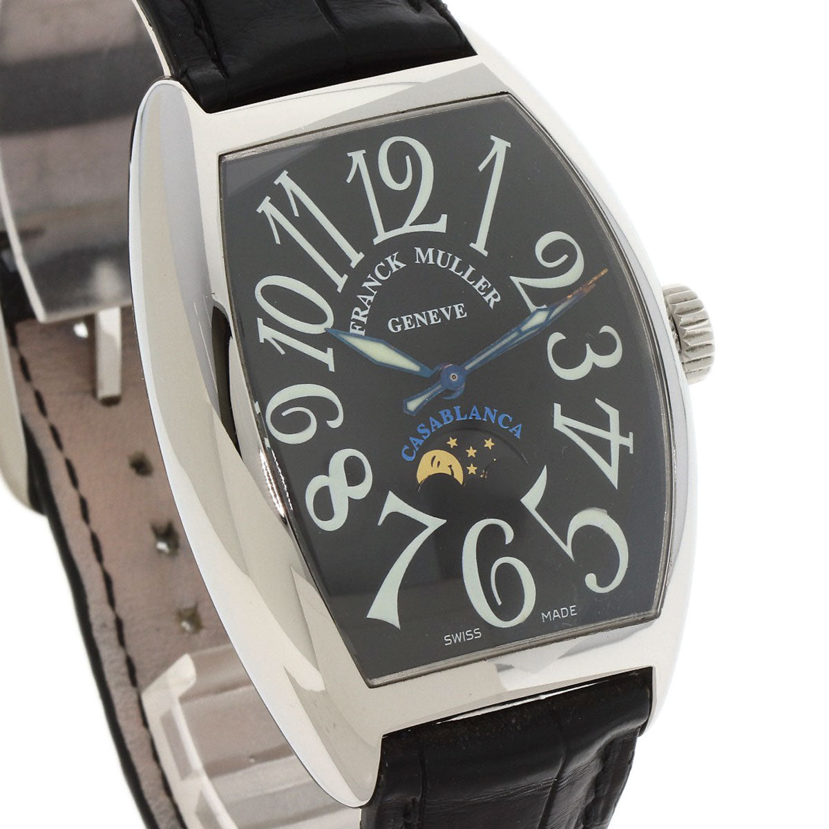 FRANCK MULLER Casablanca Luna Watches 7880CL Stainless Steel/Leather mens