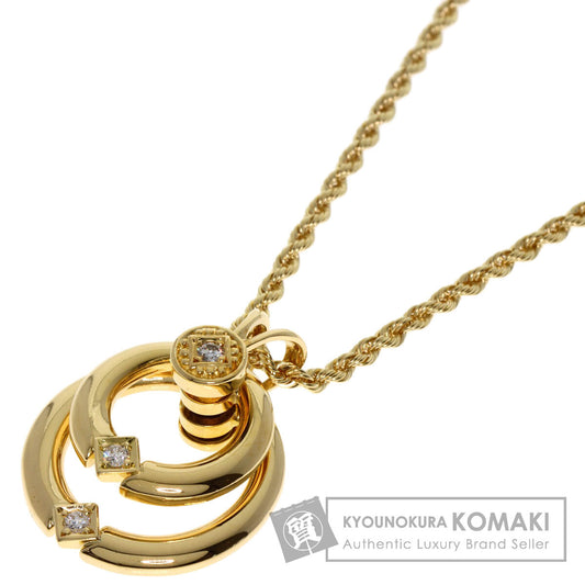 WALTHAM   Necklace swing diamond K18 Yellow Gold Ladies