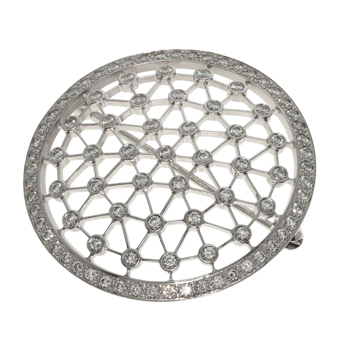 TIFFANY&Co.   Brooch Voir Diamond Platinum PT950 Ladies