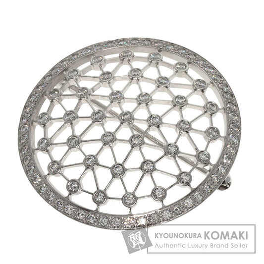 TIFFANY&Co.   Brooch Voir Diamond Platinum PT950 Ladies