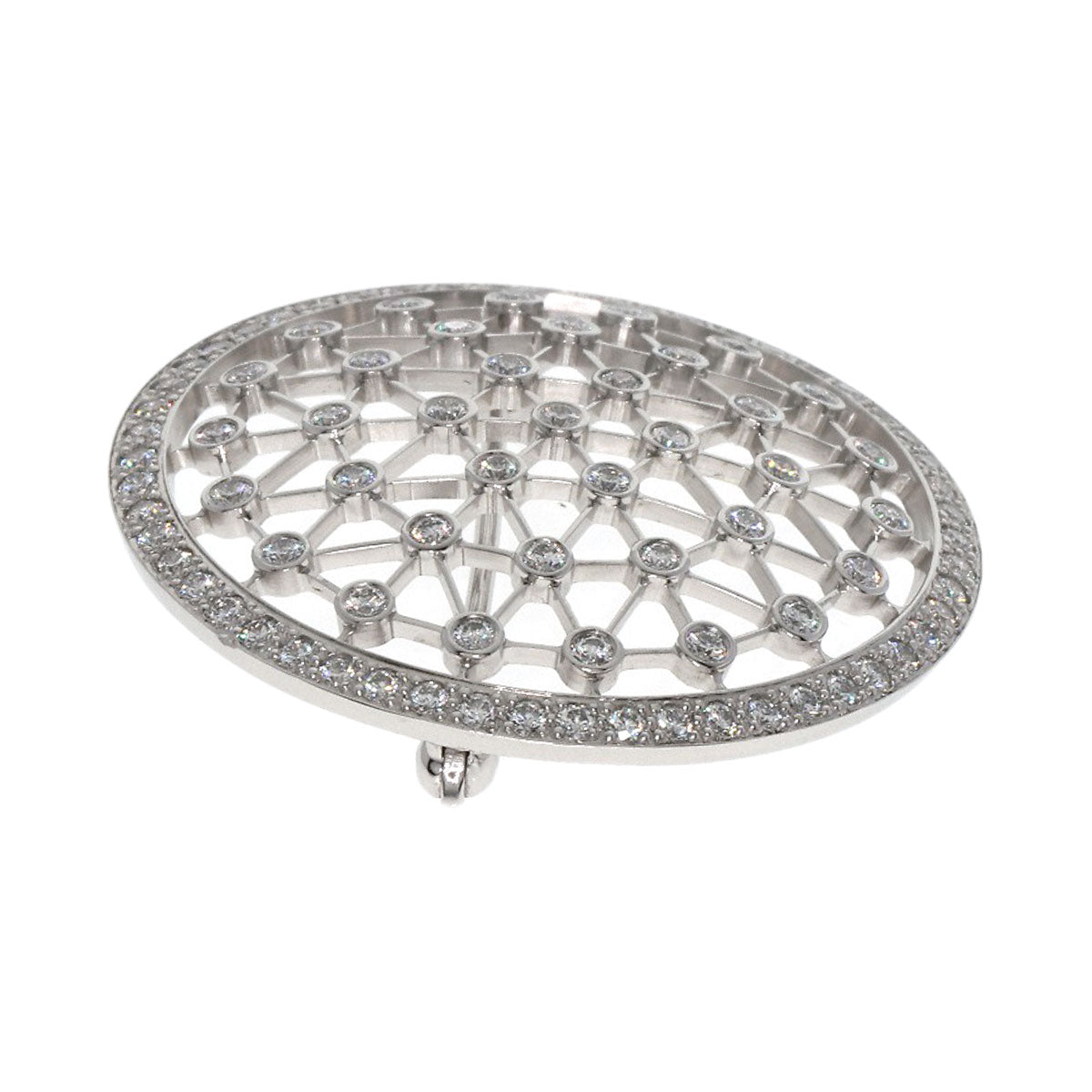TIFFANY&Co.   Brooch Voir Diamond Platinum PT950 Ladies