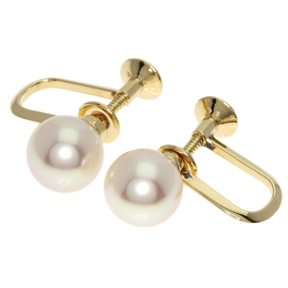 MIKIMOTO   earring Pearl Pearl K14 Yellow Gold Ladies