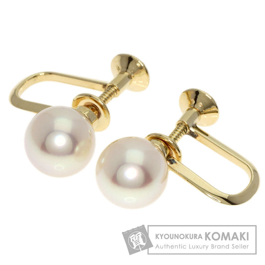 MIKIMOTO   earring Pearl Pearl K14 Yellow Gold Ladies