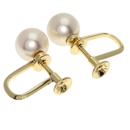 MIKIMOTO   earring Pearl Pearl K14 Yellow Gold Ladies