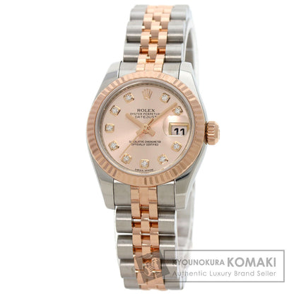 ROLEX DATEJUST 10P Diamond Watches 179171G Stainless Steel/SSxK18PG Ladies