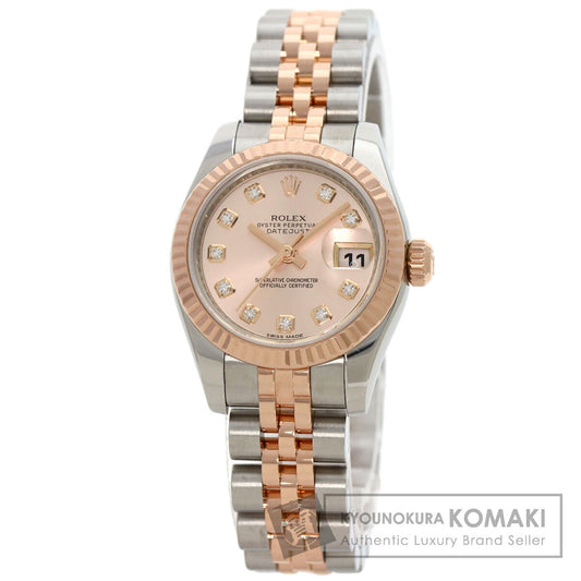 ROLEX DATEJUST 10P Diamond Watches 179171G Stainless Steel/SSxK18PG Ladies