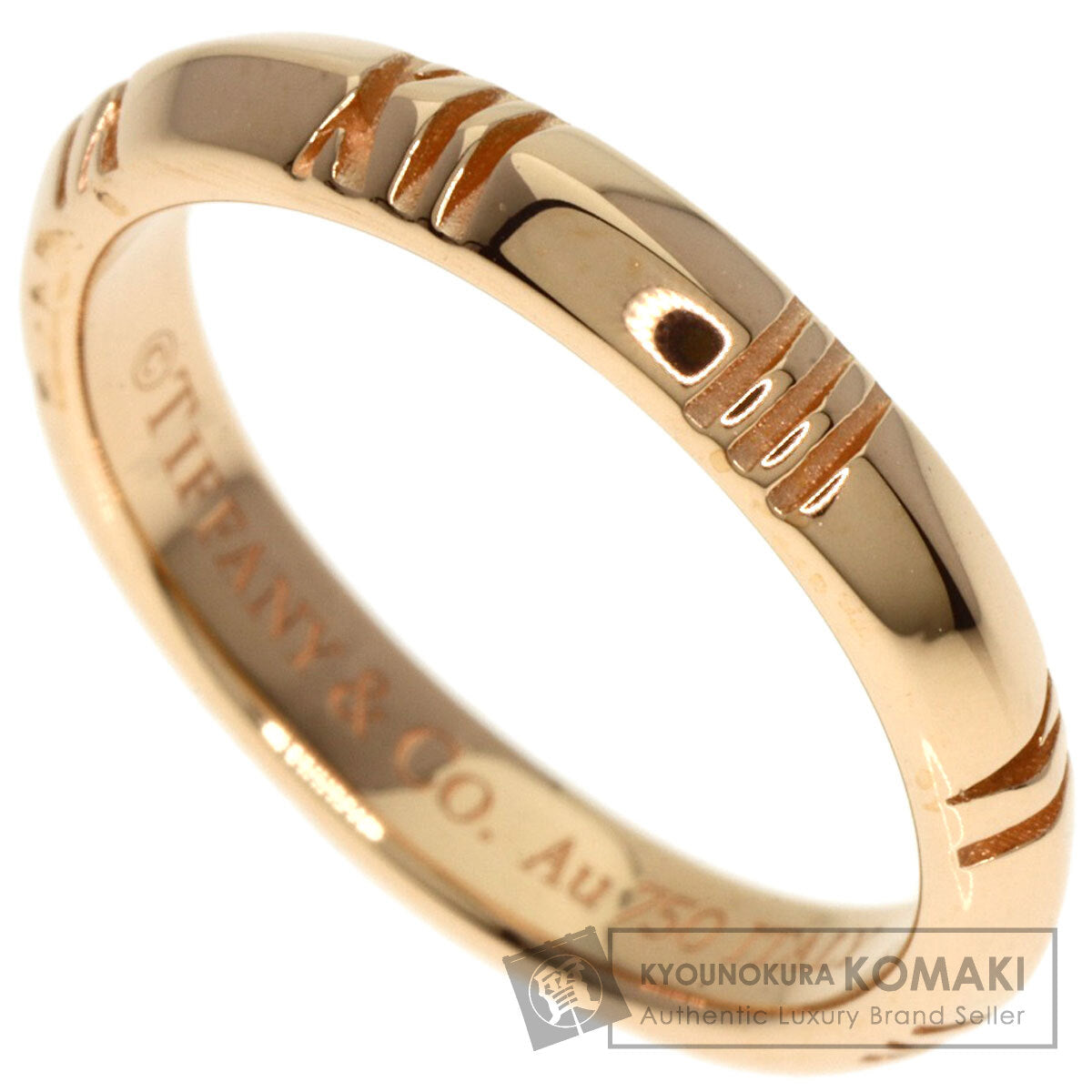 TIFFANY&Co.   Ring atlas x closed narrow K18 Pink Gold Ladies