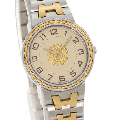 HERMES Serie Watches  Stainless Steel/SSxGP Ladies