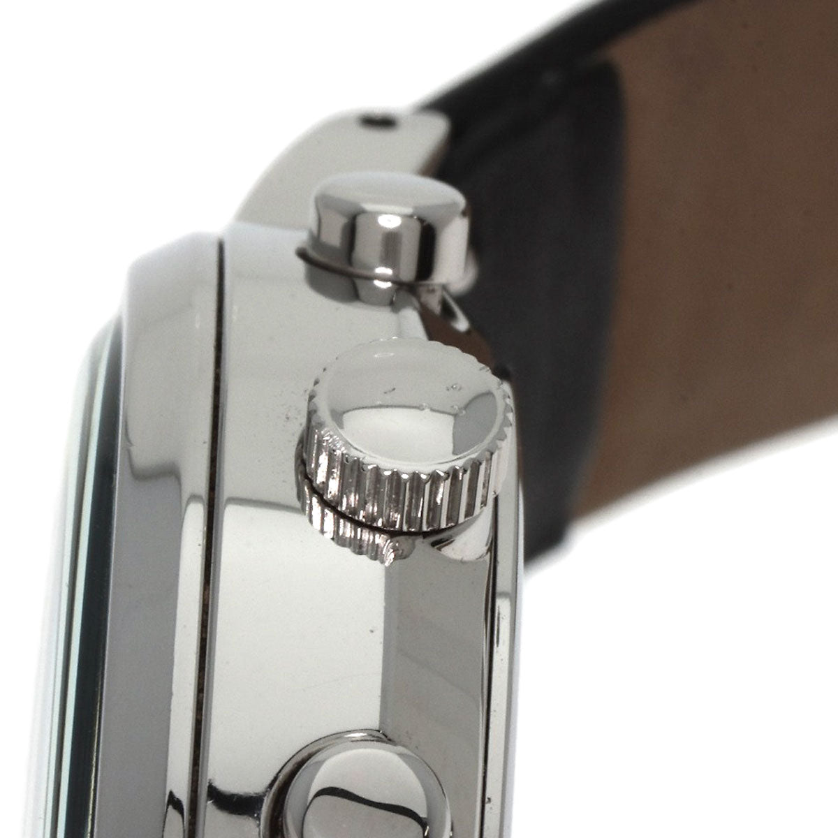 agnes b. Round face Watches VD57-KR30 Stainless Steel/Leather mens