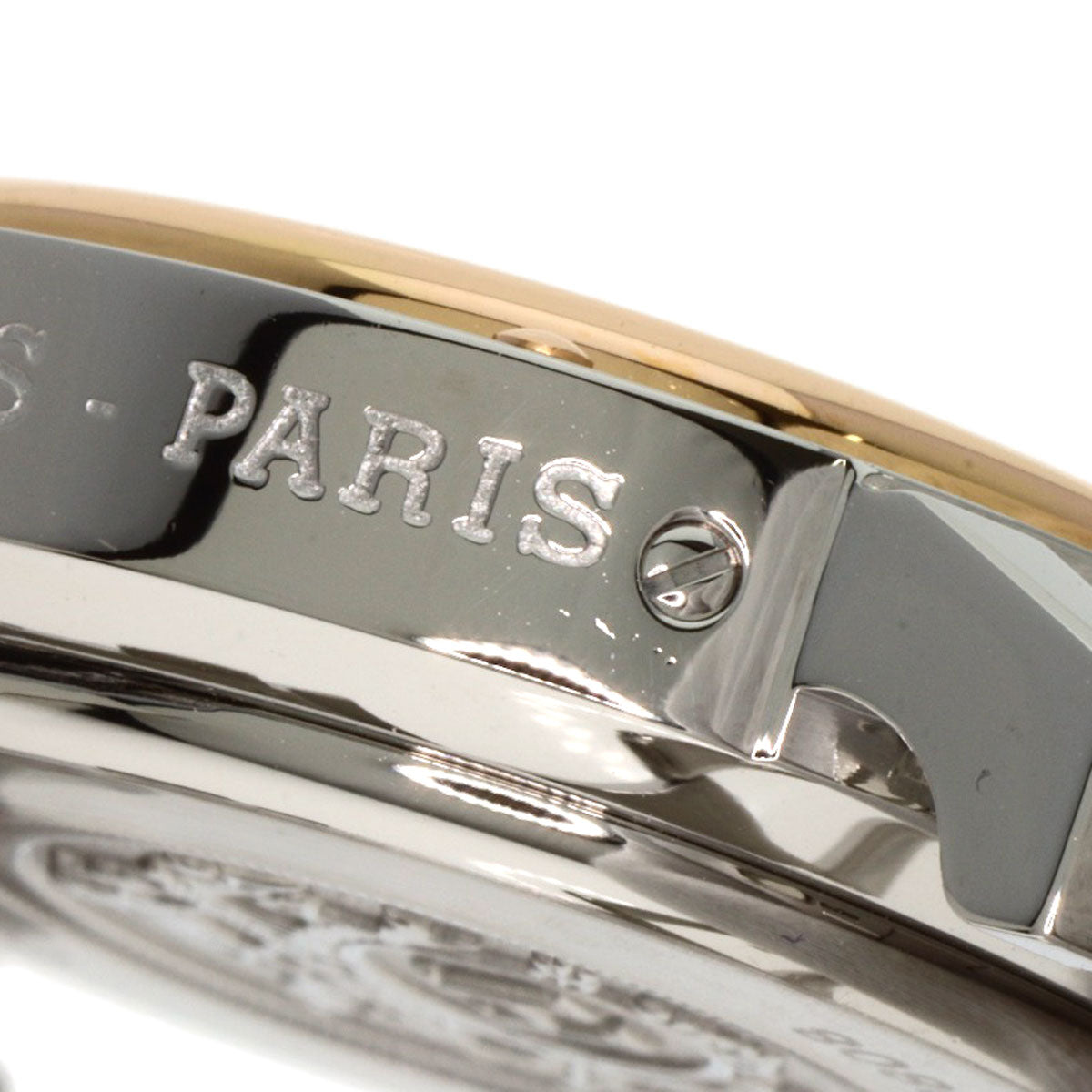 HERMES Clipper Chronograph New Buckle Watches CL1.321 Stainless Steel/SSxPGP Ladies