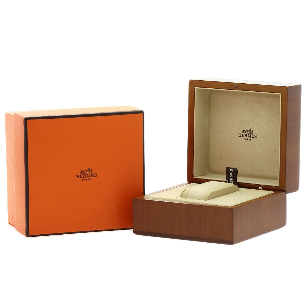 HERMES Clipper Chronograph New Buckle Watches CL1.321 Stainless Steel/SSxPGP Ladies