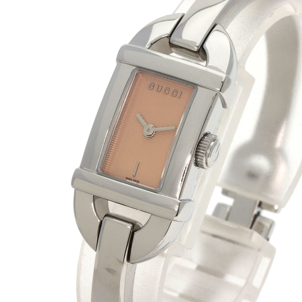 GUCCI Square face Watches 6800L Stainless Steel/Stainless Steel Ladies