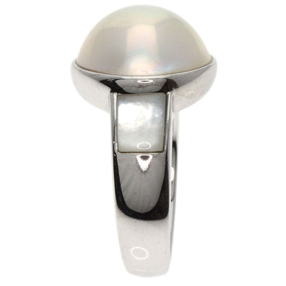 TASAKI   Ring Mabe Pearl Pearl Diamond K18 White Gold Ladies