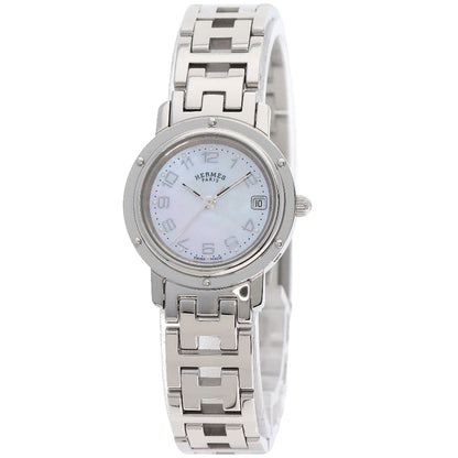 HERMES Clipper Nacre Watches CL4.210 Stainless Steel/Stainless Steel Ladies