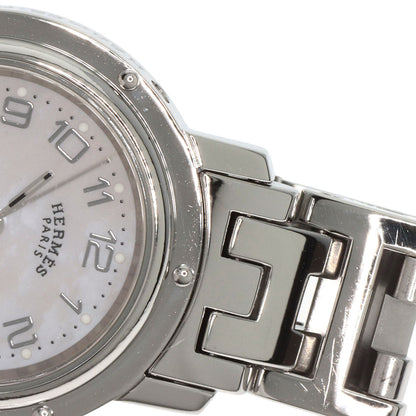 HERMES Clipper Nacre Watches CL4.210 Stainless Steel/Stainless Steel Ladies