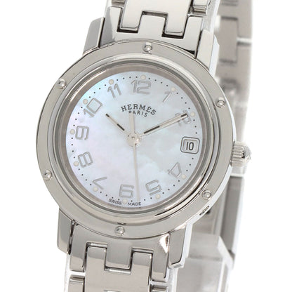 HERMES Clipper Nacre Watches CL4.210 Stainless Steel/Stainless Steel Ladies