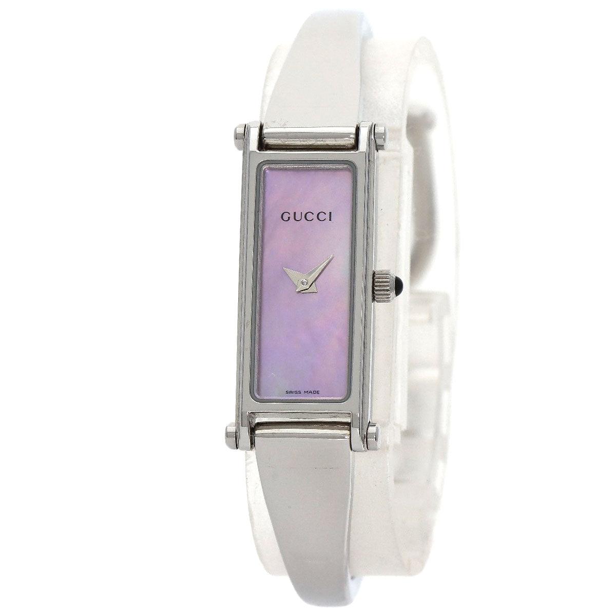 GUCCI Square face bangle Watches 1500L Stainless Steel/Stainless Steel Ladies