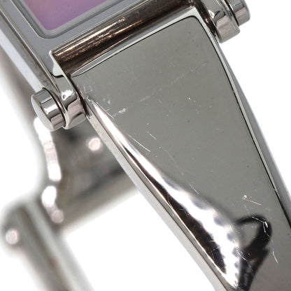 GUCCI Square face bangle Watches 1500L Stainless Steel/Stainless Steel Ladies