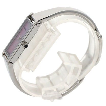 GUCCI Square face bangle Watches 1500L Stainless Steel/Stainless Steel Ladies