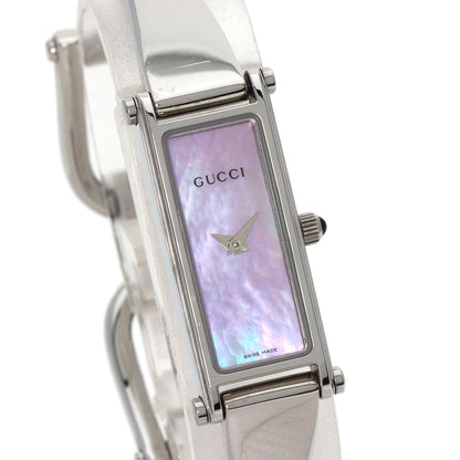 GUCCI Square face bangle Watches 1500L Stainless Steel/Stainless Steel Ladies