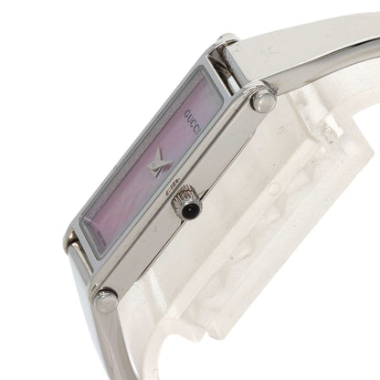 GUCCI Square face bangle Watches 1500L Stainless Steel/Stainless Steel Ladies