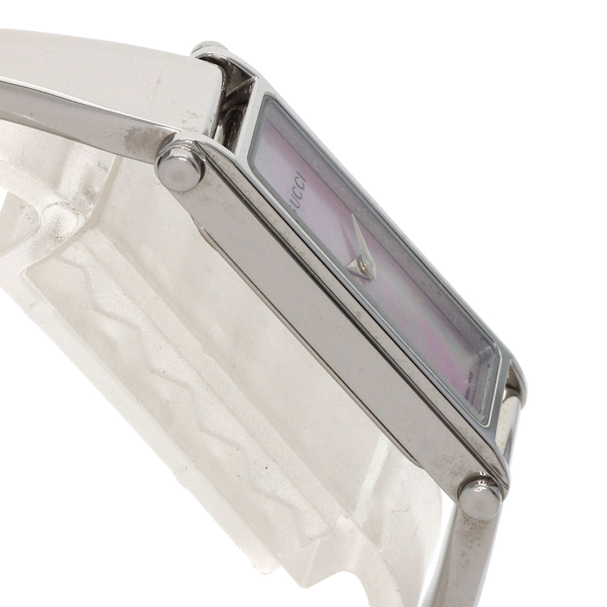 GUCCI Square face bangle Watches 1500L Stainless Steel/Stainless Steel Ladies