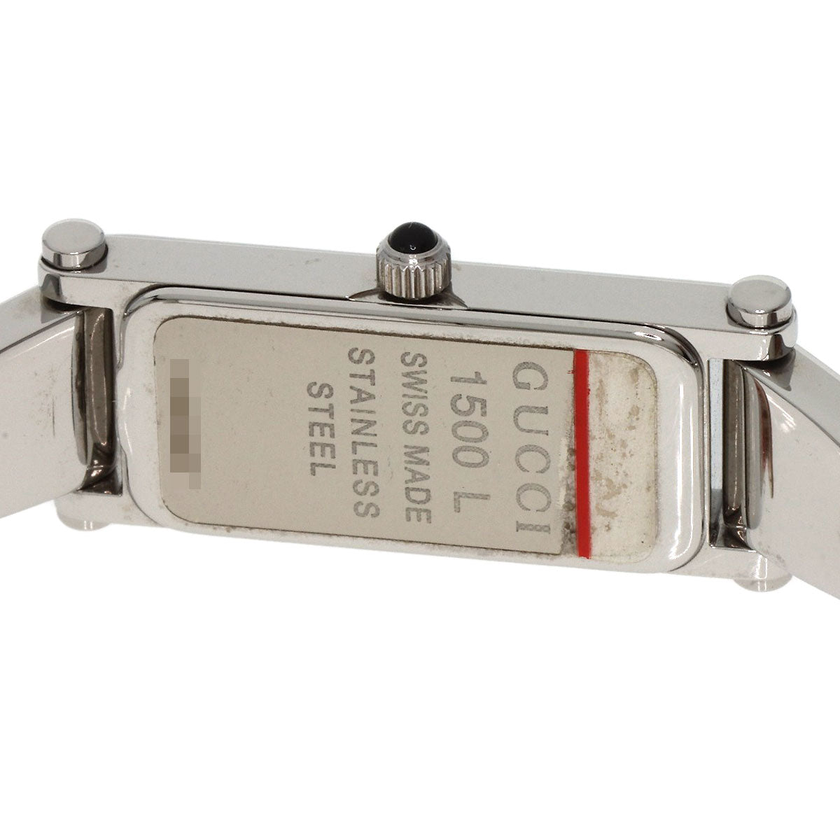 GUCCI Square face bangle Watches 1500L Stainless Steel/Stainless Steel Ladies