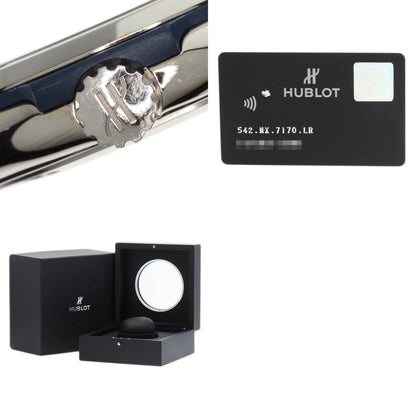 HUBLOT Classic Fusion Titanium Blue Watches 542.NX.7170.LR Titanium/Rubber mens