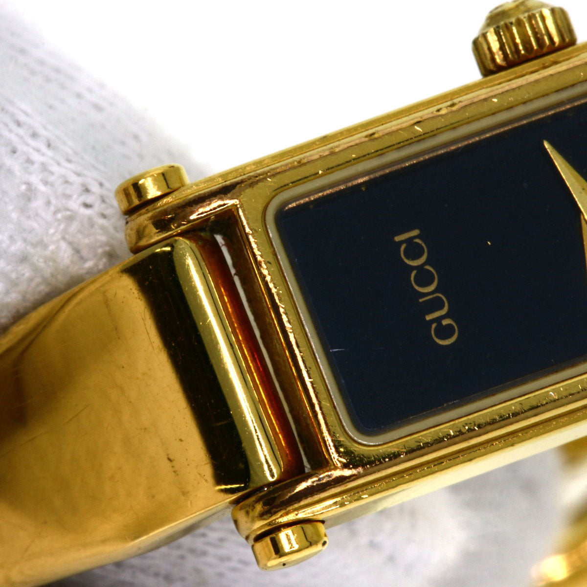 GUCCI Square face Watches 1500L Gold Plated/Gold Plated Ladies