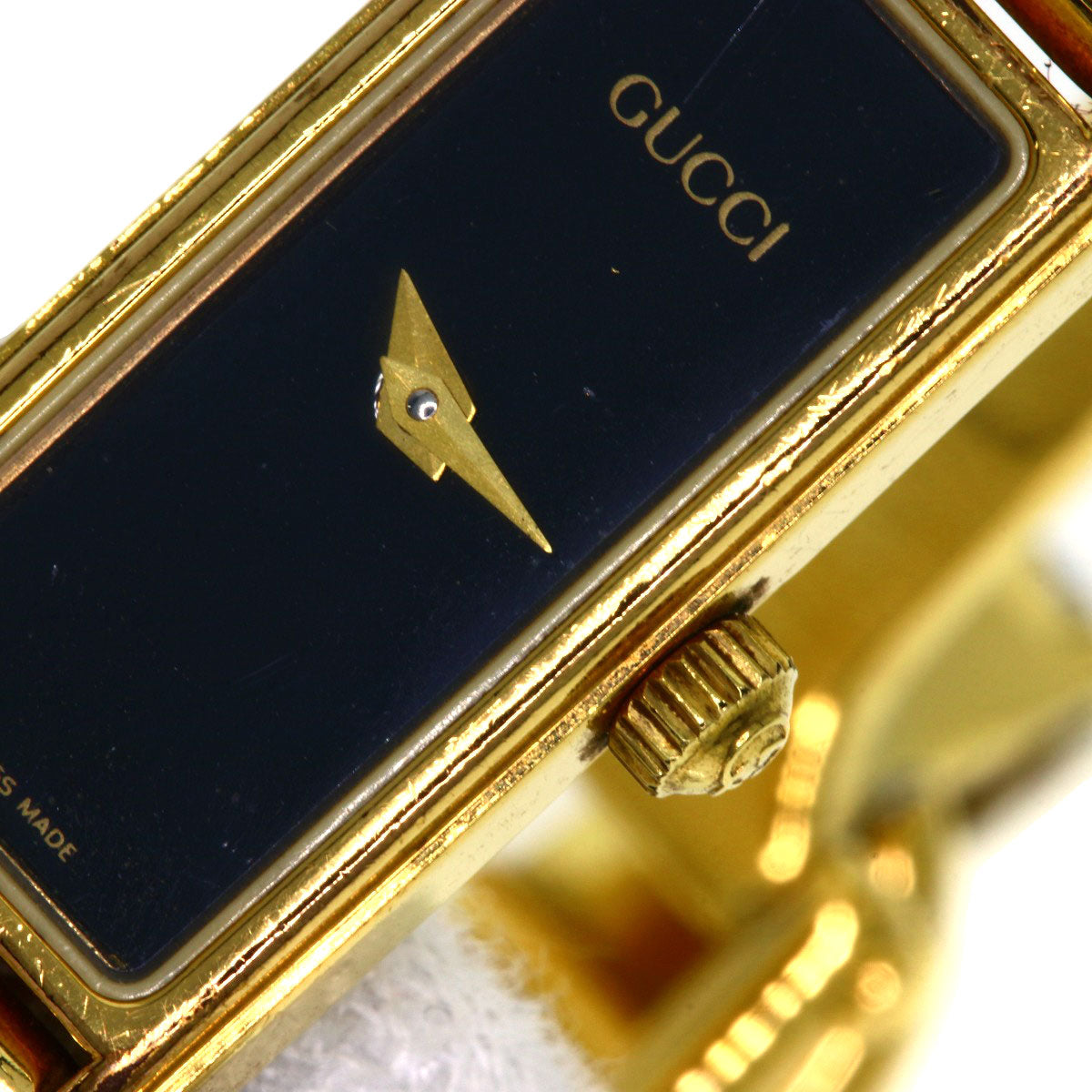 GUCCI Square face Watches 1500L Gold Plated/Gold Plated Ladies