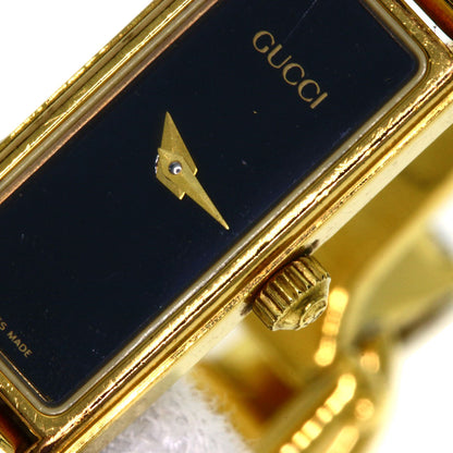 GUCCI Square face Watches 1500L Gold Plated/Gold Plated Ladies