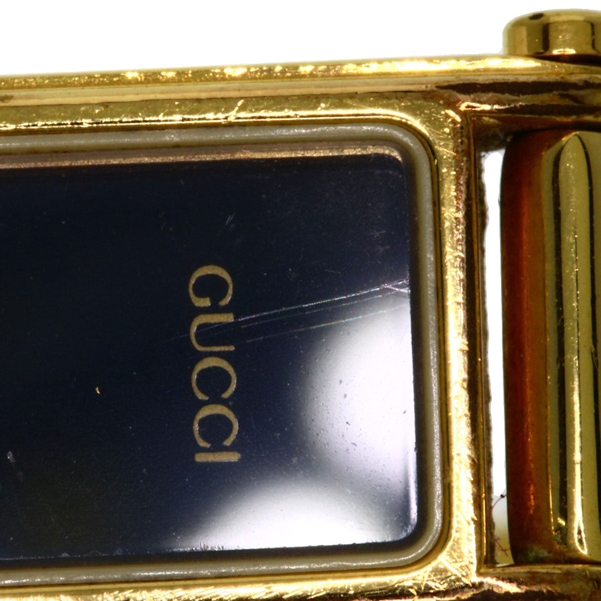 GUCCI Square face Watches 1500L Gold Plated/Gold Plated Ladies