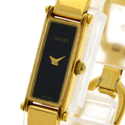 GUCCI Square face Watches 1500L Gold Plated/Gold Plated Ladies