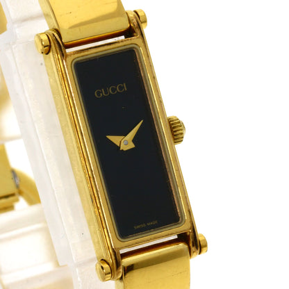 GUCCI Square face Watches 1500L Gold Plated/Gold Plated Ladies