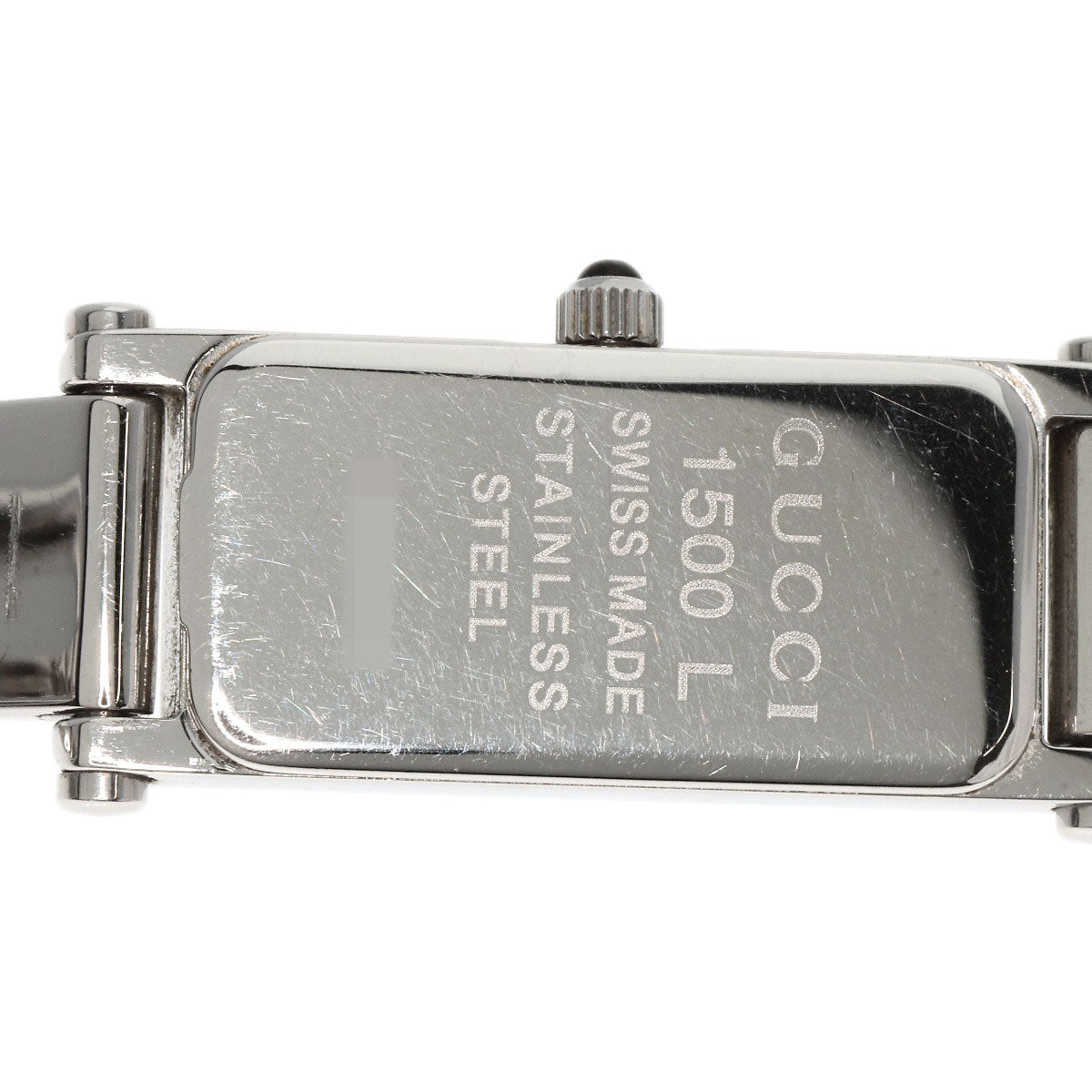 GUCCI Square face Watches 1500L Stainless Steel/Stainless Steel Ladies