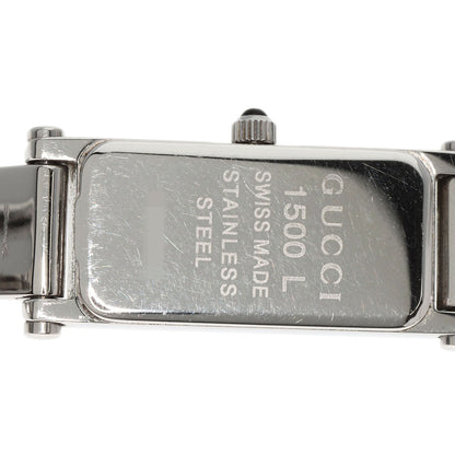 GUCCI Square face Watches 1500L Stainless Steel/Stainless Steel Ladies