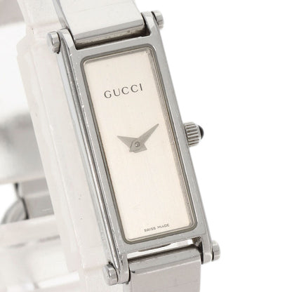 GUCCI Square face Watches 1500L Stainless Steel/Stainless Steel Ladies
